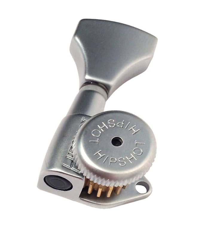Hipshot GripLock 7 string Satin Chrome locking tuner Reverb UK