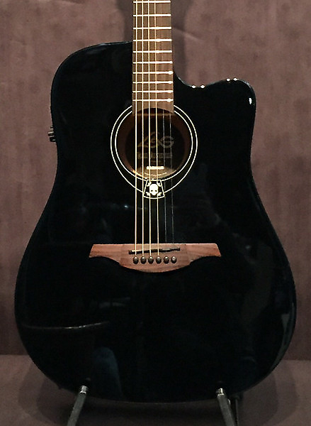 Lag DT66DCE Dark Tramontane Acoustic Guitar | Reverb