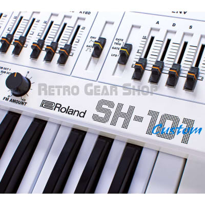 Roland SH-101 Custom White + Mods Rare Vintage Analog Synthesizer SH101 Modded Synth image 9