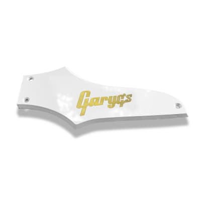 White Truss Rod Cover #5 for Epiphone Thunderbird w/ Gold | Reverb