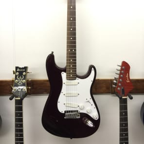 1993 Fender Stratocaster Plus Electric Guitar 1993 Midnight Wine OHSC image 2