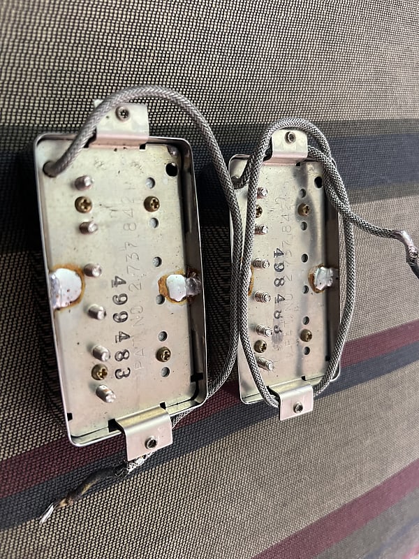 Gibson Tim Shaw pickups 1983 Nickel PAF recreation | Reverb