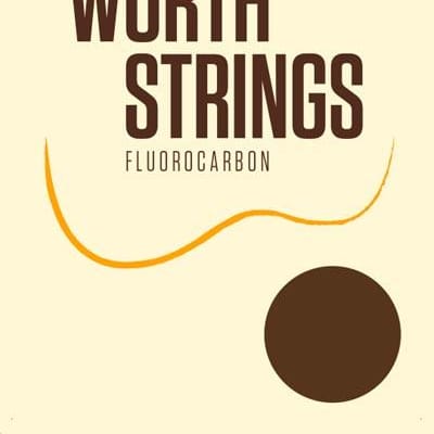 Worth Brown Fluorocarbon Baritone Ukulele Strings BB 63 (D-G-B-E) Enough For 2 Sets for sale