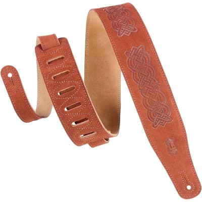 Levy's PMB32GF-BRN 2” Butter Leather Banjo Strap – Brown