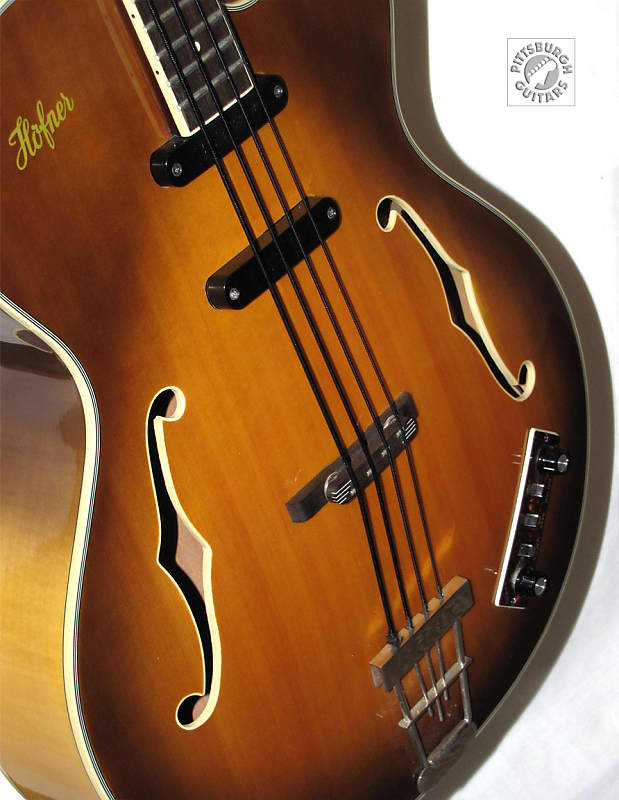 Hofner Contemporary Series 500/5 President Bass, Sunburst Finish, w/Set Up  & Hard Case, Excellent!