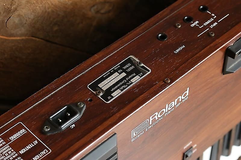 1980s Roland Electronic Piano Piano Plus 100 (HP-100) Brown | Reverb