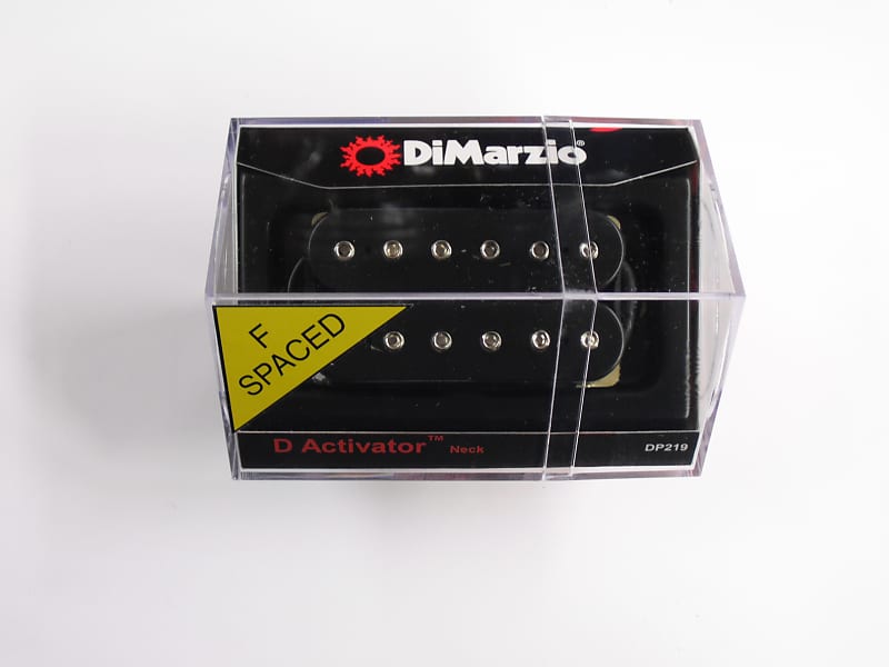 DiMarzio F-spaced D Activator Neck Humbucker Black W/Chrome Poles DP 219 image 1