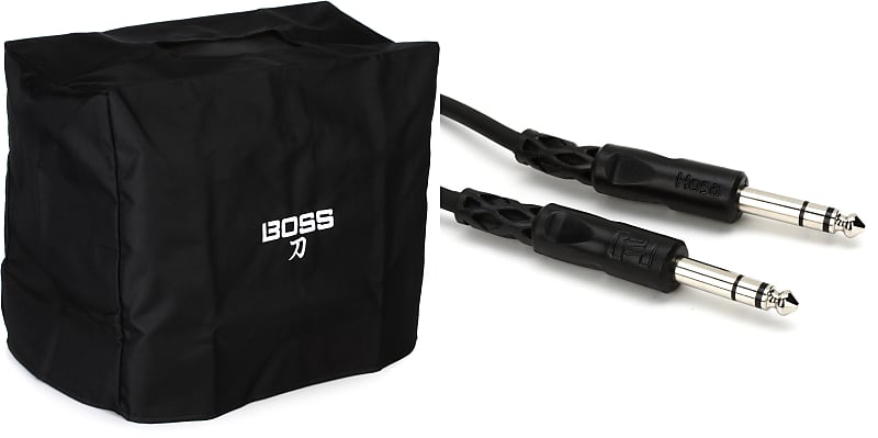 Boss Katana-50 Amp Cover  Bundle with Hosa CSS-110 Balanced Interconnect Cable - 1/4-inch TRS Male to 1/4-inch TRS Male - 10 foot image 1