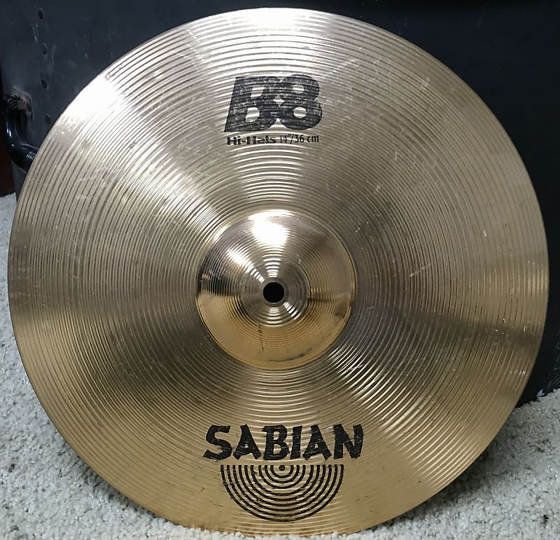 Sabian 14” B8 Hi Hat Top and B8 Pro Hi Hat Bottom cymbal pair Natural and brilliant finish image 1