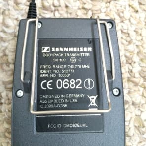 Sennheiser EW100 G2 Instrument Wireless System for Guitar or Sennheiser EW100 G2 Instrument Wireless System for Guitar or