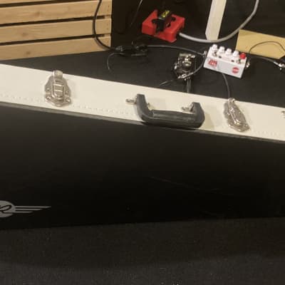 Reverend Eastsider TE Pete Anderson Tone Shop Exclusive 2024ish - Gloss Silver Sparkle with Hard Shell Reverend case. image 12