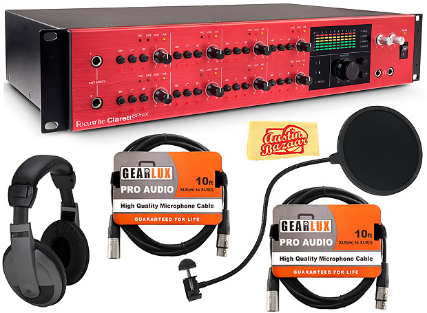 Focusrite Clarett 8PreX Thunderbolt Audio Interface w Focusrite Clarett 8PreX Thunderbolt Audio Interface w