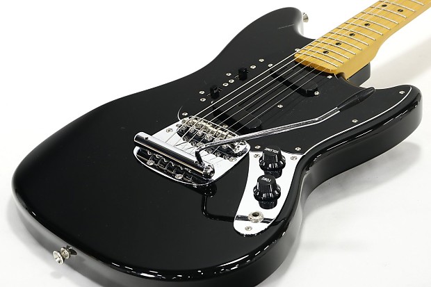 お待たせ! Fender Japan Mustang MG77 Black | Reverb ギター