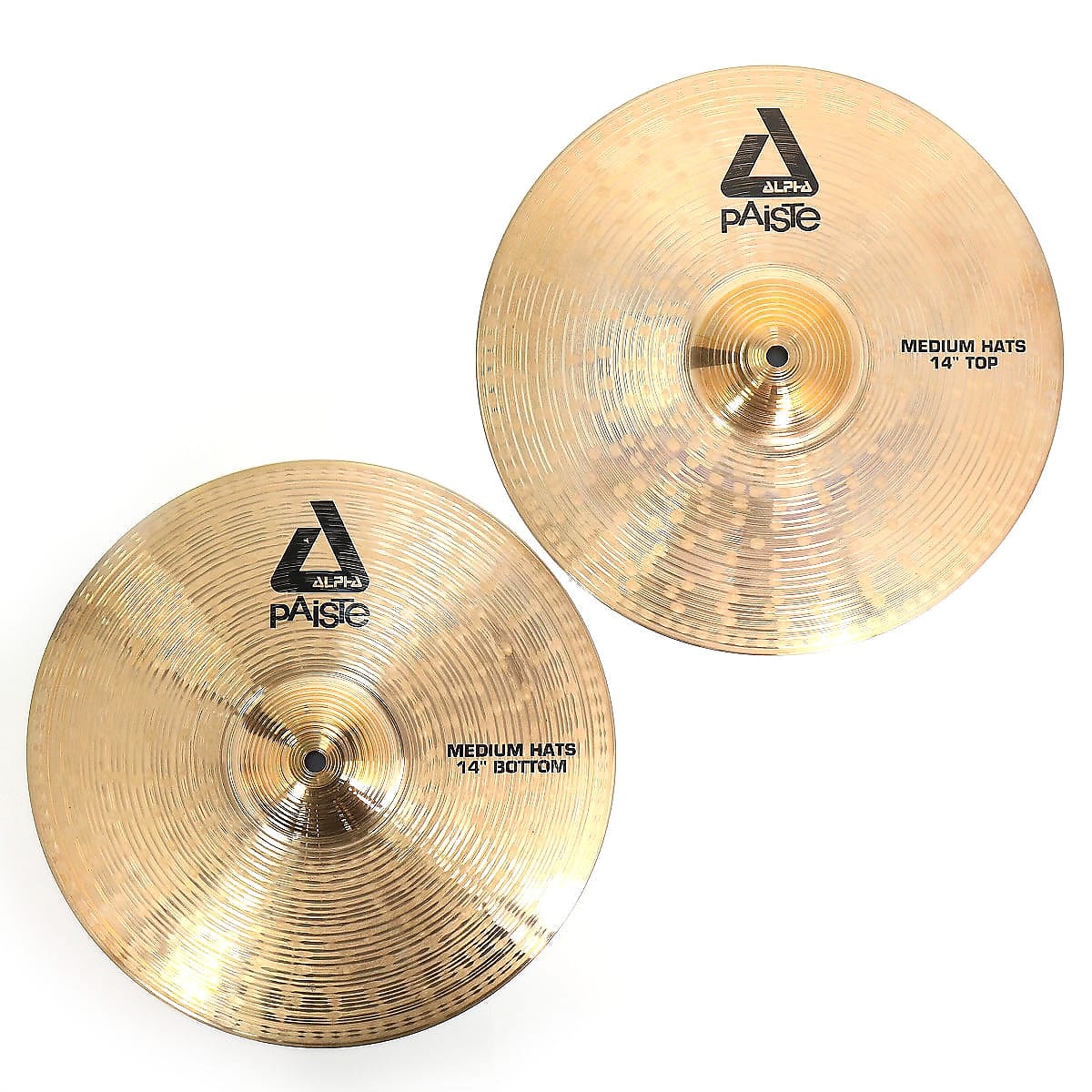 Paiste 14 Alpha Medium Hi-Hat Cymbals (Pair) 2010 - 2016 | Reverb