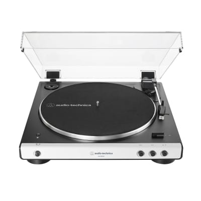 Audio-Technica #AT-LP60XBT - Fully Automatic Wireless Belt-Drive Turntable, White image 1