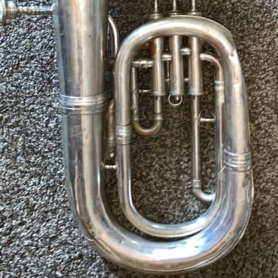 JW York and sons 3 valve baritone horn with case mase in the USA image 11