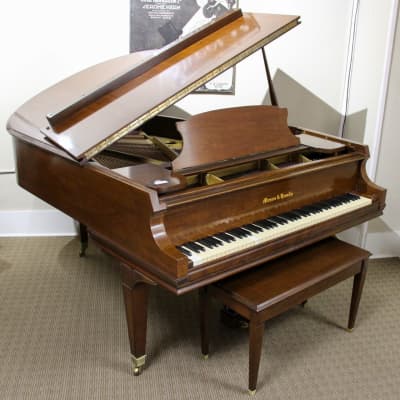 Mason & Hamlin 5'8.5" Model A Grand Piano | Polished Mahogany | SN: 87506 image 3