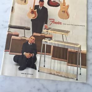 1958-1959 Fender Full Line Catalog Stratocaster Jazzmaster Esquire Telecaster Twin Bassman Case Candy Vintage image 1