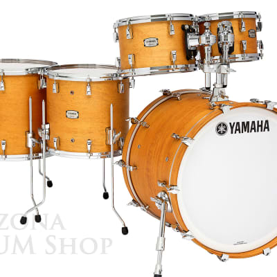 Yamaha Absolute Hybrid Maple Drum Set Shell Pack Vintage Natural 22x18/10x7/12x8/14x13/16x15