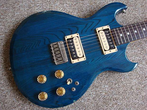 Aria Pro II CS-350 Cardinal 1982 See Thru Blue. Matsumoku