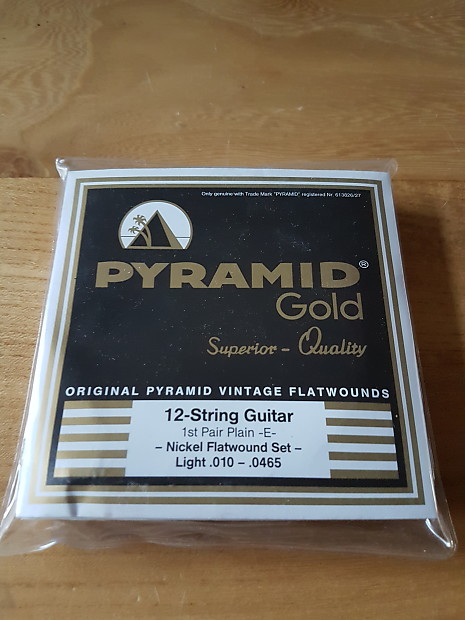 Pyramid Gold 12 s.010 0465 12 string flatwound set 2017 Reverb