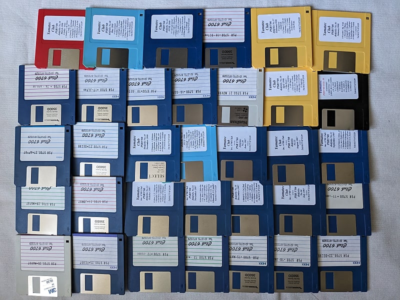 Yamaha PSR 5700 & PSR 6700 Keyboard Floppy Disk Custom Styles Reverb