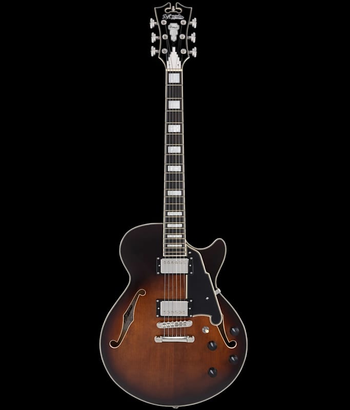 D'Angelico Premier SS Brown Burst Electric Guitar image 1
