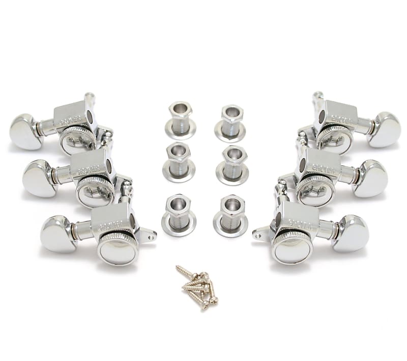 Grover Chrome 3 x 3 RotoGrip "Mini" Locking Guitar Tuners Reverb