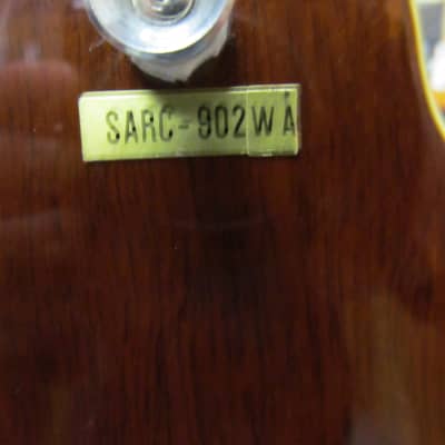 Samick SARC-902 WA Semi-Hollowbody Archtop 335 Style Electric Guitar w/ Hard Case image 8