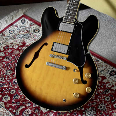 1981 Tokai ES100R Sunburst w/OHSC, Japan, ’59 ES-335, Long Guard, MIJ, Lawsuit, Lacquer image 2