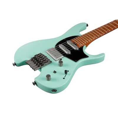 Ibanez Quest Q54 Headless Guitar, Roasted Birdseye Maple, Sea Foam Green Matte image 4