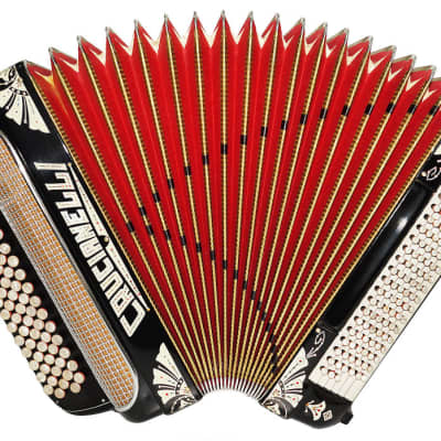 Crucianelli Brevis made in Italy Rare 5 Rows Button Accordion New Straps 2154, Amazing Rich and Powerful sound! image 3