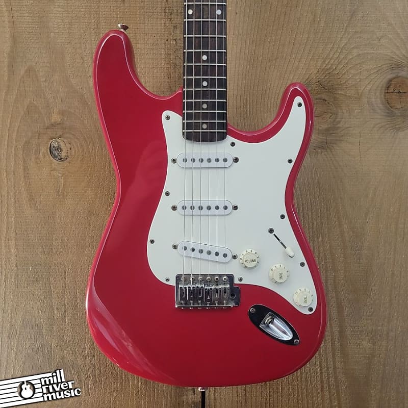 Squier MIK Stratocaster Red 1990s Used