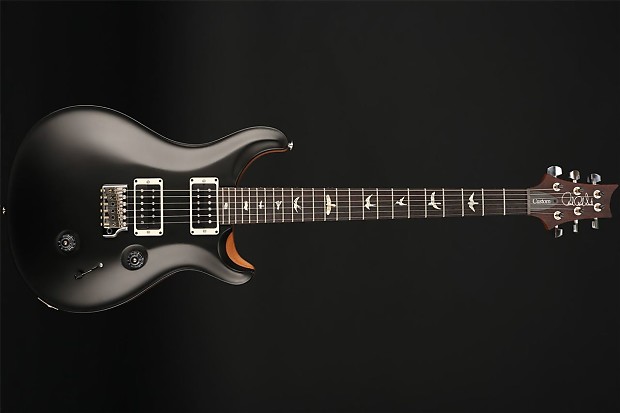 PRS Custom 24 2017 in Black Satin with Pattern Thin Neck, 85 PRS Custom 24 2017 in Black Satin with Pattern Thin Neck, 85