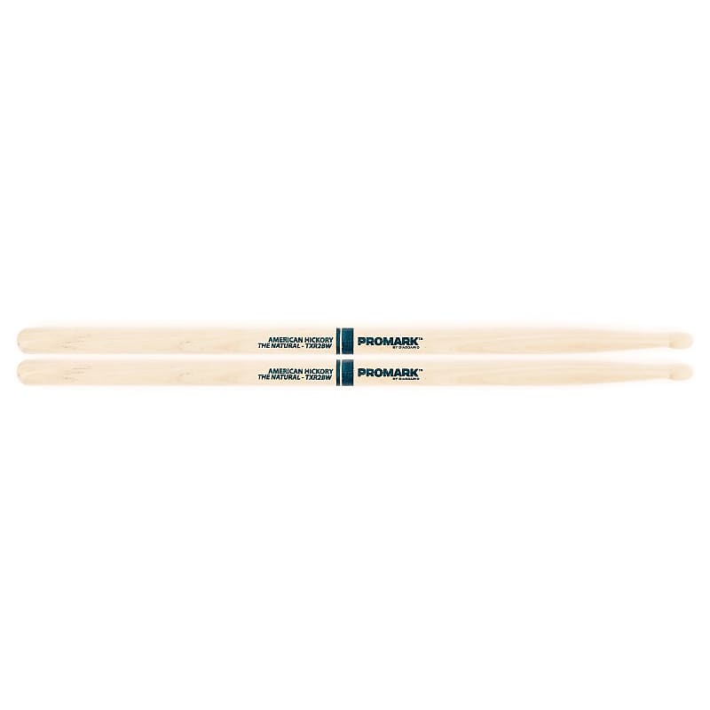 Pro-Mark TXR2BW Hickory 2B "The Natural" Wood Tip Drum Sticks image 1