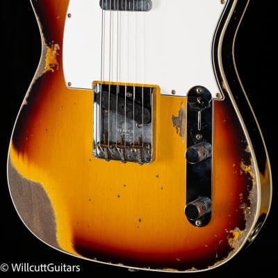 Fender Custom Shop 1965 Telecaster Custom Heavy Relic Faded 3-Tone Sunburst (934) image 1