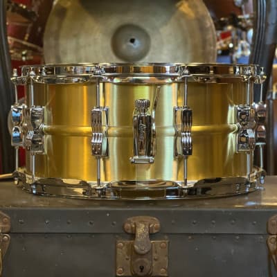 NEW Ludwig 6.5x14 Acro Brass Snare Drum image 2
