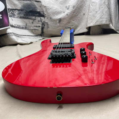 B.C. Rich NJ Series Eagle Guitar - electronics modified - Red image 8