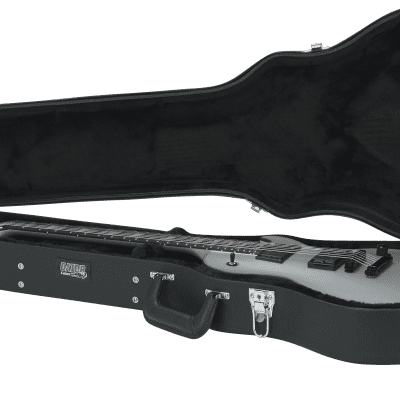 Gator GWE-LPS-BLK Les Paul-Style Electric Guitar Wood Case image 13
