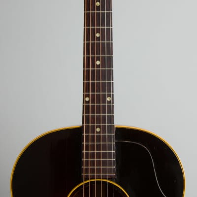 Gibson  J-45 Flat Top Acoustic Guitar (1958), ser. #T2600-26, original brown alligator chipboard case. image 8