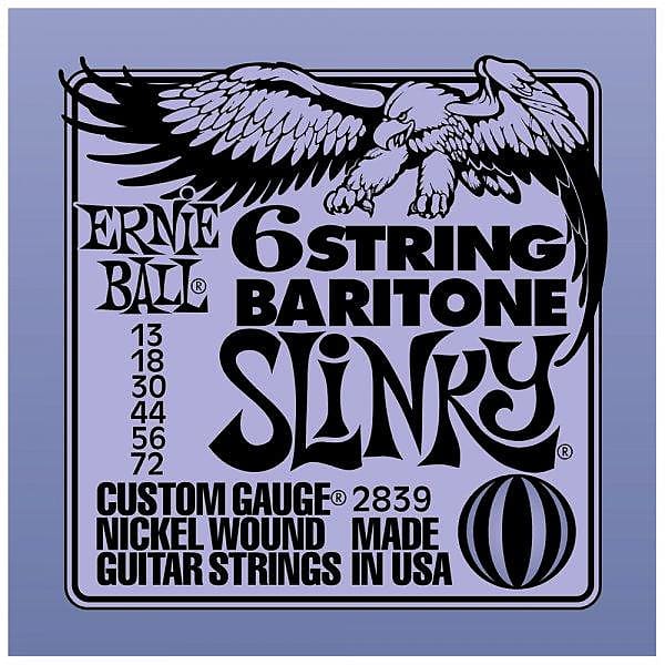 Ernie Ball Baritone Slinky 6 String Electric Guitar Strings