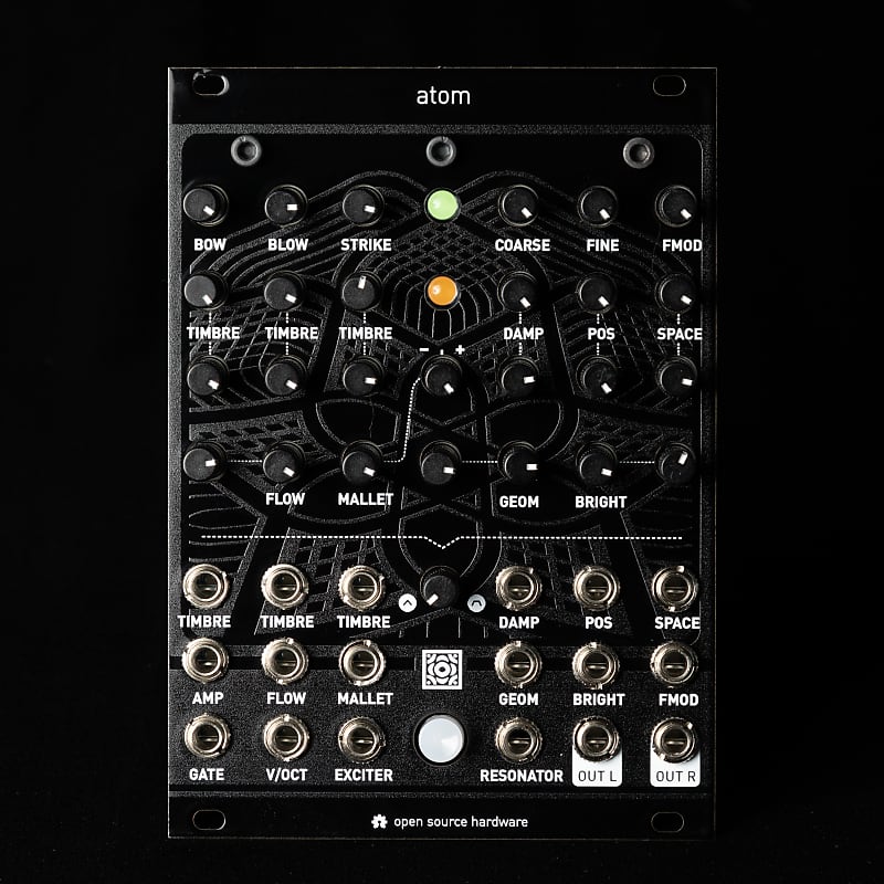 Antumbra Atom Mutable Instruments Elements Redesign Eurorack Synth Module (w/ Black Textured Panel) image 1