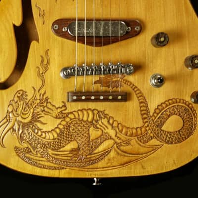 Blueberry Electric Guitar  Electric Guitar - Handmade and Hand Carved image 5