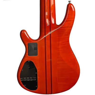 Yamaha TRB-6P 6-String Neck-Thru w/ Piezo Orange & Hard Shell Case image 2