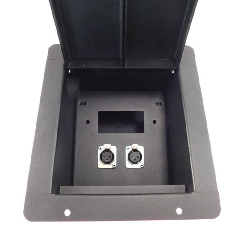 ProCraft Pro Audio Recessed Pocket Floor Box.2 AC Duplex 6