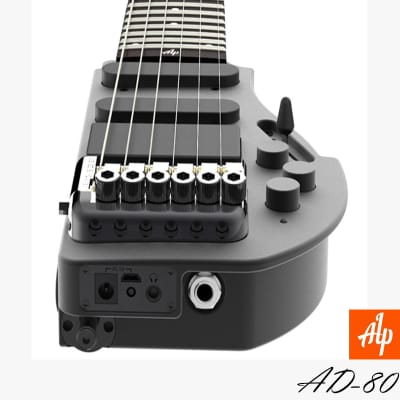 ALP AD-80 Foldable Headless Travel Guitar Silent guitar (Built-in Headphone Amplifier with Gig Bag) image 9