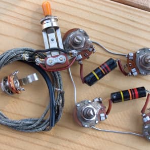 VINTAGE 1959 GIBSON LES PAUL WIRING HARNESS BUMBLEBEE CAPS CENTRALAB SWITCHCRAFT image 8