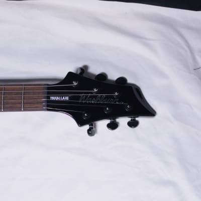 Washburn PXL100B Parallaxe 6-string electric GUITAR w/ Case - Black Gloss - Discontinued image 6