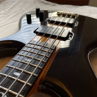 Aria Pro II SB-LTD 4 string bass in natural brown with
