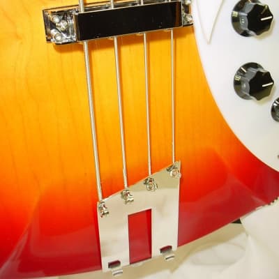 Rickenbacker 4005XC 90th Anniversary 4-String Electric Bass Guitar - Amber Fireglo image 4